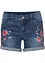 Jeansshorts med broderi, bonprix