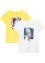 T-shirt i 2-pack för flickor, i ekologisk bomull, bpc bonprix collection
