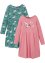 Långärmad jerseyklänning för flickor (2-pack) i ekologisk bomull, bpc bonprix collection