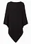 Poncho med kashmirandel, bonprix