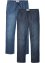 Jeans, normal passform med midjeresår, raka ben (2-pack), John Baner JEANSWEAR