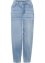 Paperbag-jeans med ekologisk bomull, RAINBOW
