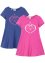 Jerseyklänning för flickor, kortärmad (2-pack), bpc bonprix collection