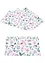 Bordstablett med tryckta snittblommor (4-pack), bonprix