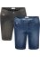 Extra mjuka jeansbermudas, normal passform (2-pack), John Baner JEANSWEAR