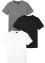 T-shirt med henleykrage (3-pack), bpc bonprix collection
