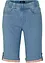 Jeansshorts med kontrasterande benslut, bonprix