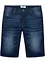 Stretchiga jeansshorts med förstärkt gren, normal passform, bonprix