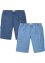 Dra på-jeanscargobermudas, avslappnad passform (2-pack), John Baner JEANSWEAR