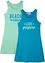 Jerseyklänning (2-pack), ekologisk bomull, bonprix