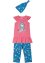 Jerseyklänning + ¾-leggings + hårband för flickor (3 delar), bpc bonprix collection