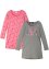 Långärmad jerseyklänning för flickor (2-pack), bpc bonprix collection