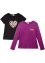 Långärmad T-shirt + T-shirt för flickor (2-pack), bpc bonprix collection