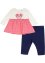 Jerseyklänning och leggings för bebisar i ekologisk bomull (2 delar), bpc bonprix collection
