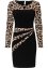 Jerseyklänning med leopardmönstrade detaljer, BODYFLIRT boutique
