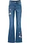 Vida jeans med blombroderi, bonprix