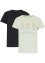 Bas-t-shirt med tryck (2-pack), bpc bonprix collection