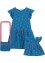 Jerseyklänning för flickor + väska + dockklänning (3 delar), bpc bonprix collection