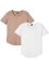T-shirt i slubgarn, smal passform (2-pack), RAINBOW
