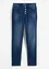 Fodrade jeans i boyfriendmodell med mjuk insida Mid Waist, bonprix