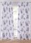 Blommönstrad mikrofibergardinlängd i återvunnen polyester (1-pack), bpc living bonprix collection