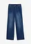 Wide Leg Jeans, Mid Waist med stretch, bonprix