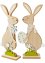Prydnadsfigur hare med blomma och ägg (2-pack), bpc living bonprix collection