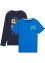 Långärmad T-shirt och T-shirt för barn i ekologisk bomull (2-pack), bpc bonprix collection