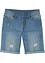 Stretchiga jeansshorts med medelhög midja för barn, bonprix