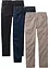 Dra på-byxa i ren bomull Regular Fit, Straight (3-pack), bonprix