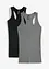Ribbstickat linne av ekologisk bomull (2-pack), bonprix