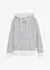 Sweatshirt med luva i bomullsmix, bonprix