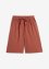 Ledigt skurna långa shorts i linne, bpc bonprix collection