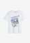 T-shirt i ekologisk bomull med MC-tryck, John Baner JEANSWEAR