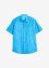 Kortärmad linneskjorta med tvättad look, John Baner JEANSWEAR