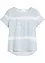 T-shirt med längre bakstycke av ekologisk bomull för barn, bonprix