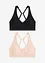 Bralette utan bygel (2-pack), bonprix