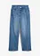 Wide Jeans Mid Waist, Slit, bonprix