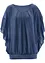 Chiffongblus med linne, bonprix
