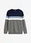 Tröja med colour blocking-look och bomull, bonprix