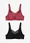 Feel Comfort-bralette i mjukt material (2-pack), bonprix