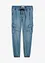 Mjuka jeans med cargofickor, Regular Fit, Straight, bonprix