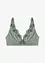 Triangel-bralette utan bygel med glansig look, bonprix