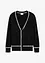 Stickad cardigan med V-ringning, bonprix