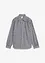 Rutig oversized blus med puffärmar, bonprix