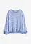Blustunika i mönstrad satin, bonprix