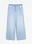 Wide-Leg-jeans, medelhög midja, bekväm linning, bonprix