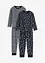 Pyjamas i ekologisk bomull (4 delar), bonprix