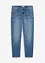 Stretchjeans i kraftig denim med avsmalnande ben, Loose Fit, bonprix