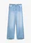 Wide Leg Jeans Mid Waist, med bekväm midja, bonprix